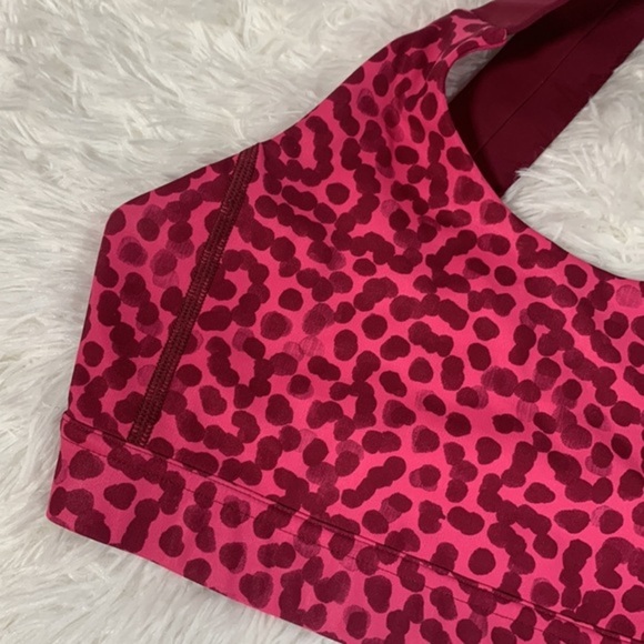 Lululemon Pink & Purple Dotted Sport Bra - Picture 3 of 8
